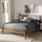 Baxton Studio Leyton Light Grey and Brown Finish Wood Queen Size Platform Bed 135-7379 - alternate 4